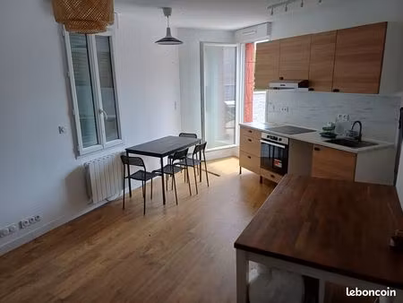 f2 avec terrasse quartier calme bléville
