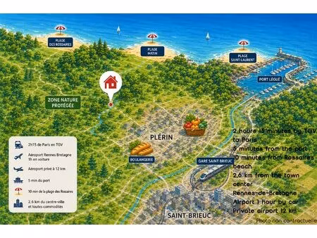 bretagne maison a quelques minutes du port et des plages dans un domaine privé de 6 300...