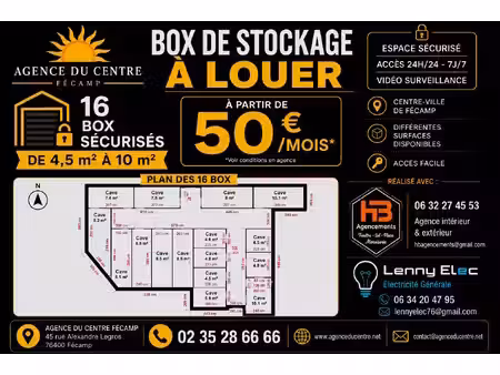 box de stockage / garde-meuble sécurisé à louer fécamp 4