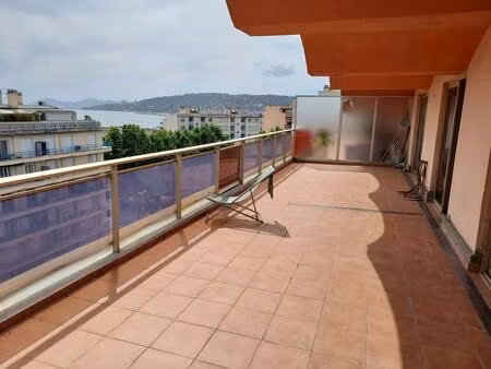 appartement à vendre 2 pièces 50m² terrasse 37m² dernier etage vue mer - juan les pins - 3