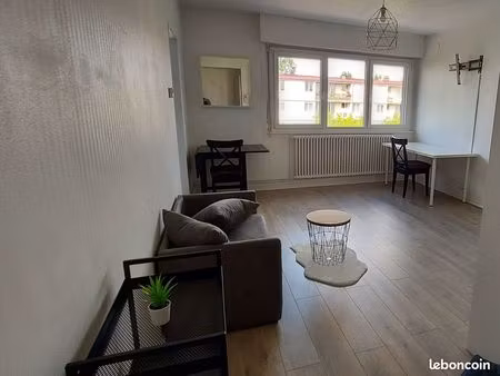 studio meublé 28 m² avec cave et parking