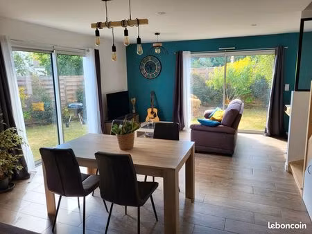 maison récente t3 meublée avec jardin - quartier calme entre chu et hauts de saint-aubin