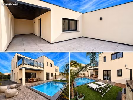 maison r+1 4 chambres garage piscine