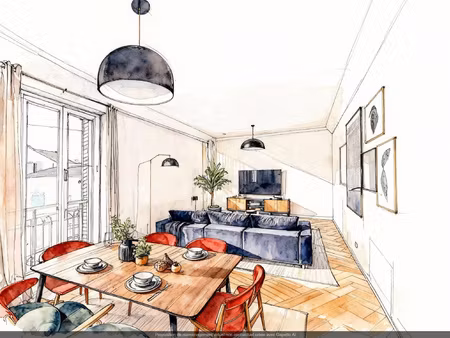 appartement t3 en duplex 74.4 m2 avec tropézienne