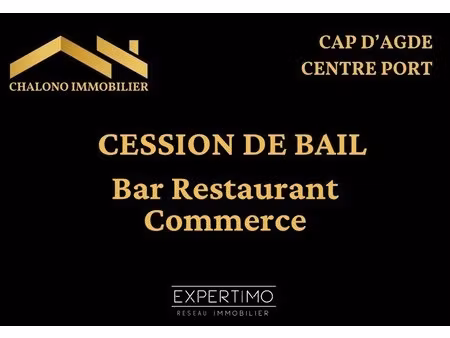 vente commerce le cap d agde 34300 150m²