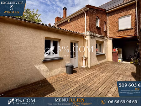 nouveauté wingles | maison en centre-ville de 130 m² habitables - grande terrasse - jardin