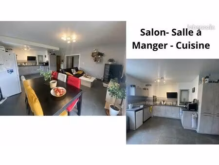 t3 appartement meublé 68m² lumineux sans vis-à-vis – balcon + parking – limite nancy