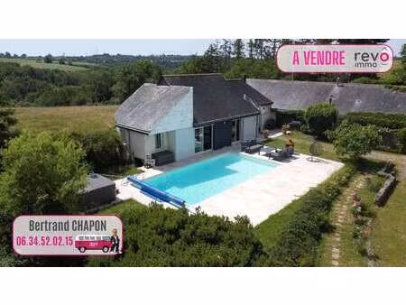 vente longère et corps de ferme piscine à saint-lambert-du-lattay (49750) : à vendre pisci