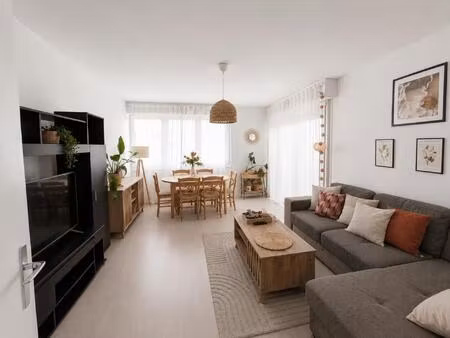 charmant 2 pièces lumineux et traversant  de 52m2 (loi carrez)  offrant un cadre de vie ch