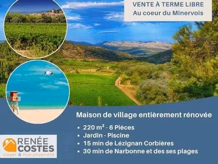 vente à terme libre sur 144 mois - lezignan corbieres (11200)