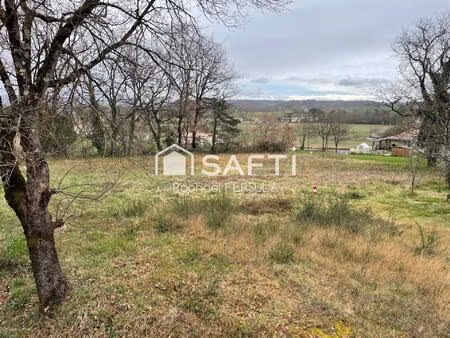 terrain à bâtir  plat  vue dégagée