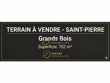terrain constructible 702 m² – grands-bois (fond de chemin)