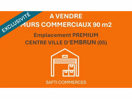 vente commerce 6 pièces 90 m² embrun (05200)