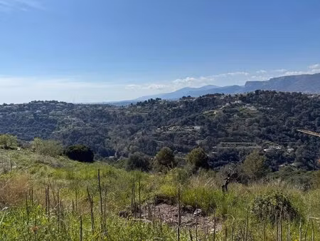 terrain constructible vue panoramique saint pierre de féric à nice