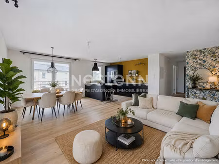 brest : secteur mesnos/cavale blanche bel appartement de 70 m² avec balcon au dernier étag