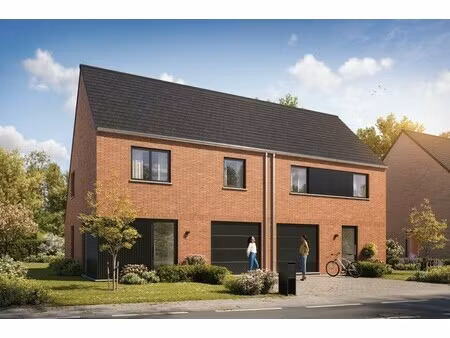 energiezuinige halfopen nieuwbouwwoningen te dendermonde