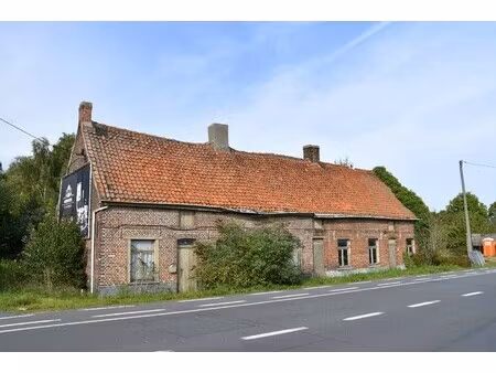 renovatieproject van 2 karakterhuisjes te koop op west-georiënteerd perceel in kuurne