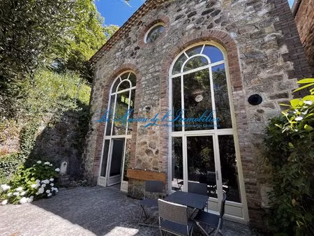 sur hauteur du col des brousses  maison en pierres de caractère avec studio indépendant ..