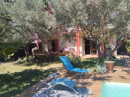 à vendre maison de charme de 120 m² avec piscine et jardin paysagé à aubais (30250)