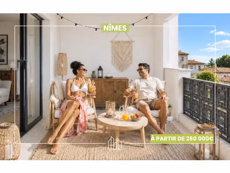 vente appartement neuf 3 pièces 76m2 nîmes - 470000 € - surface privée