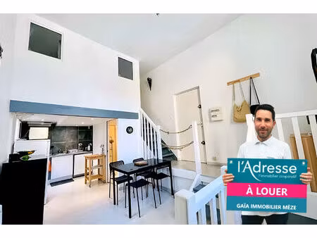 location appartement 3 pièces  51.34m²  sète