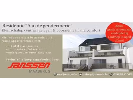 appartement te koop in maaseik met 1 slaapkamer