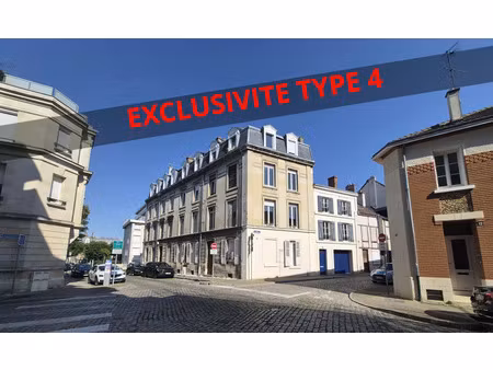 vente appartement 4 pièces 70m2 reims 51100 - 172800 € - surface privée