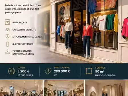 location commerce paris 75004 60m²