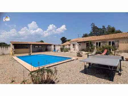 la farlede - villa de plain pied t5 de 100 m² + annexe de 20 m² - piscine - terrain plat d