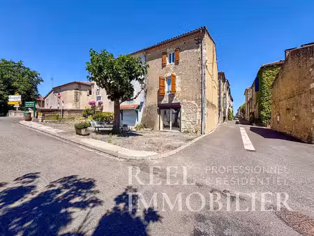 maison de rue en pierre - jegun
