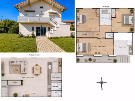 maison de 123 m² avec jardin et garage – les roches-de-condrieu