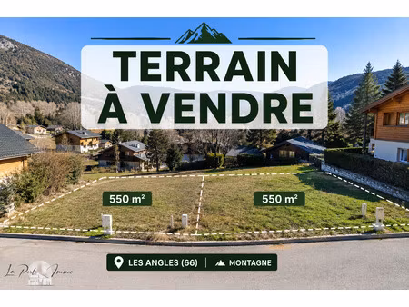 les angles terrain à bâtir 550 m2 plein coeur de la stati