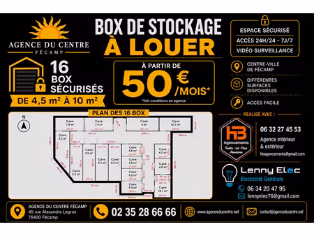 location parking 4 m² à fecamp (76400)  50 €