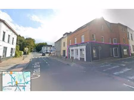 local commercial 95m² + cave centre de chaumont-gistoux