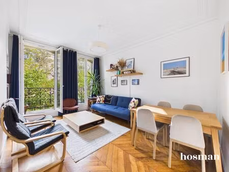 coup de coeur - traversant - lumineux - 60 m² carrez - balcons 75018 paris