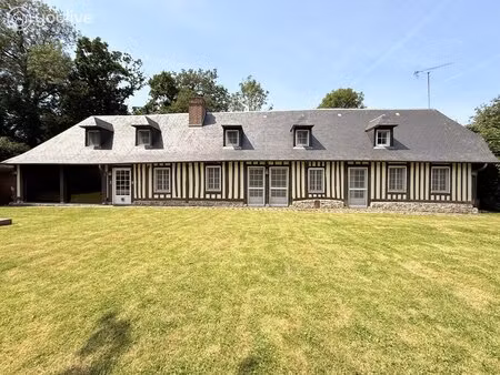longère normande d'exception - 143 m² - parc arboré de 2 406 m² - boudeville