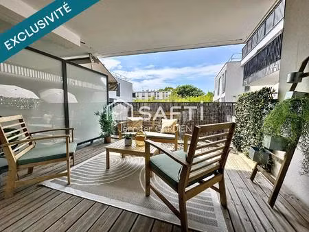 appartement t3 de 73 m² avec terrasse  balcon et 2 parkings – résidence au calme proche tr