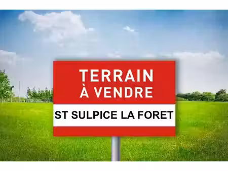 vente terrain 647 m² à saint-sulpice-la-forêt (35250)  174 900 €
