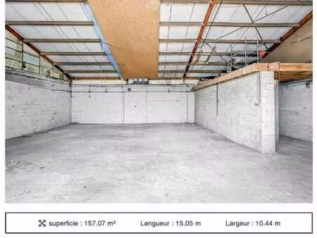 entrepôt à louer à ciney 157m²