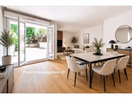 suresnes - 49m² - 1 chambre - terrasse / jardin - parking - cave
