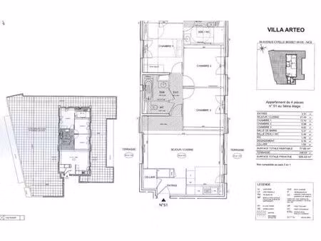 appartement de 3 chambres de luxe en vente à nice  provence-alpes-côte d'azur