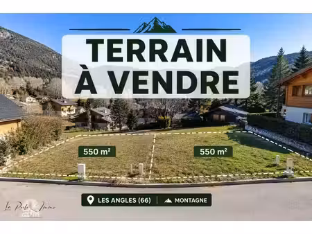 les angles – terrain à bâtir 550 m² – plein cœur de la station de ski