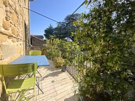 charmante maison de village en pierres avec terrasse.
