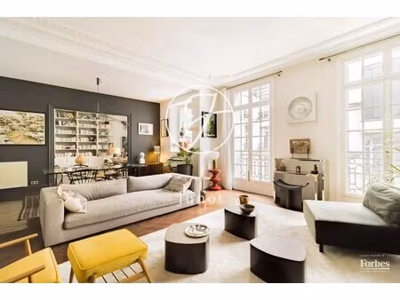 paris 8e - parc monceau - appartement - 7 pièces - 166 02m² carrez - 168 07m² au sol - 3 c