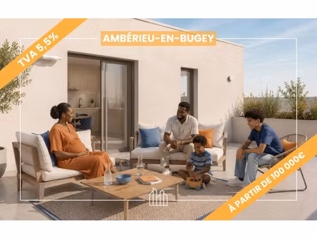 vente appartement neuf 3 pièces 60m2 ambérieu-en-bugey - 205000 € - surface privée