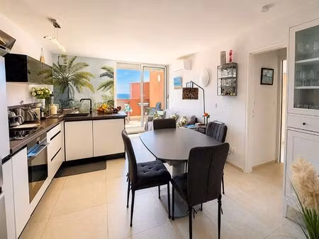 vente appartement 2 pièces  46.00m²  sète