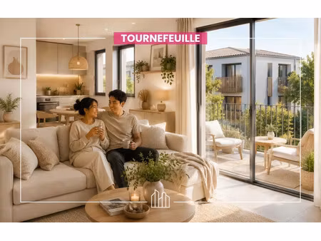 vente appartement neuf 2 pièces 44m2 tournefeuille - 220900 € - surface privée