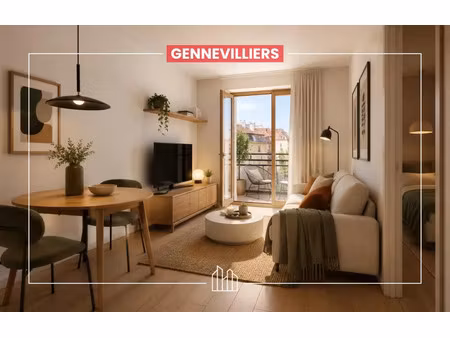 vente appartement neuf 2 pièces 49m2 gennevilliers - 285000 € - surface privée