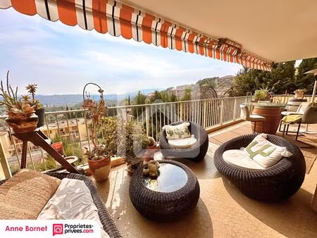 appartement 4 pièces 93 m2 avec terrasse vue panoramique mer  garage  parking privatif et 