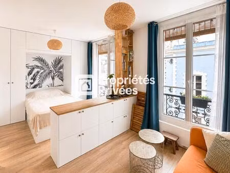 75011 - coup de coeur - studio rénové + meublé - quartier charonne